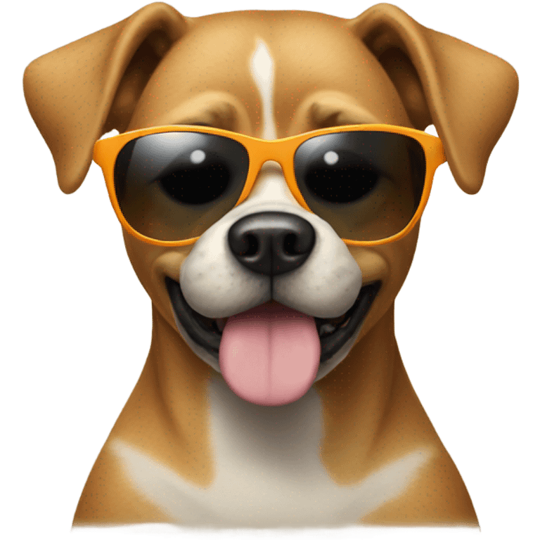 Dog with sunglasses  emoji