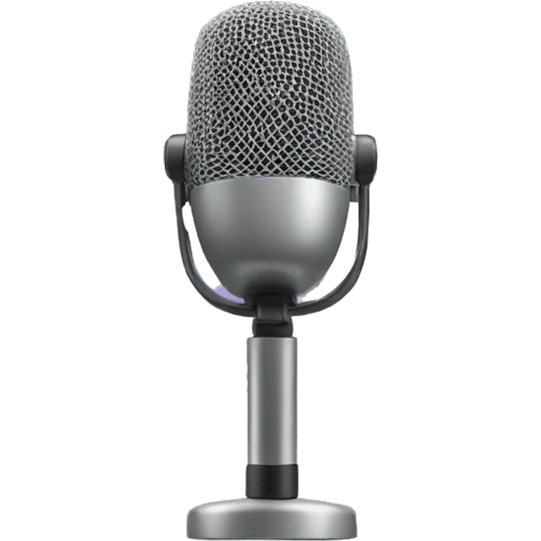 AI-powered microphone emoji