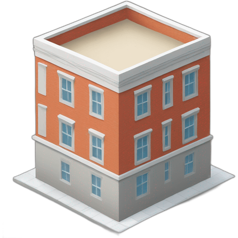 building model isometric emoji