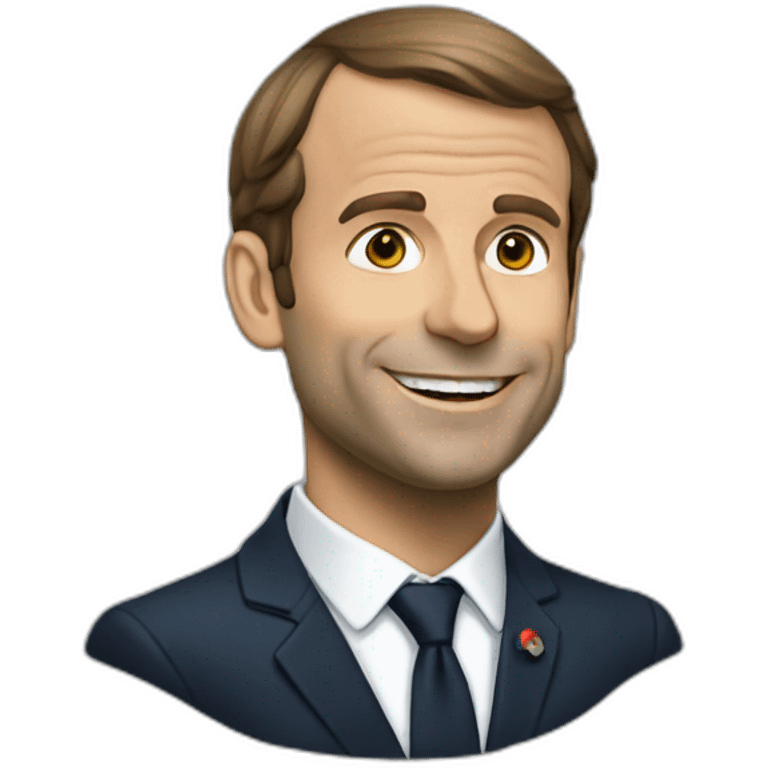 Macron choqué emoji