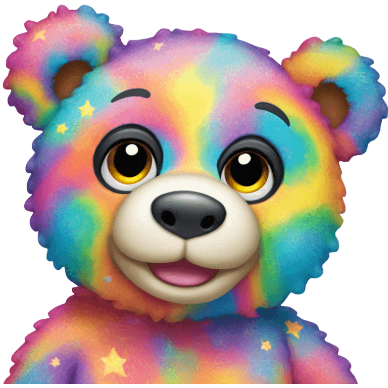 Lisa Frank teddy bear emoji