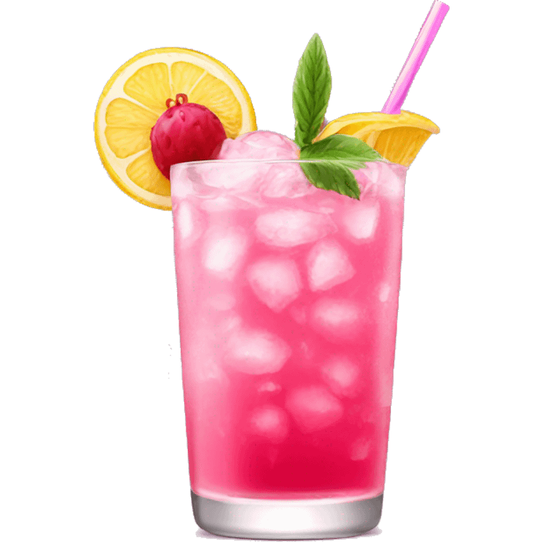 pink rabbits cocktail emoji