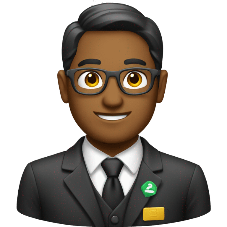 A bank teller emoji