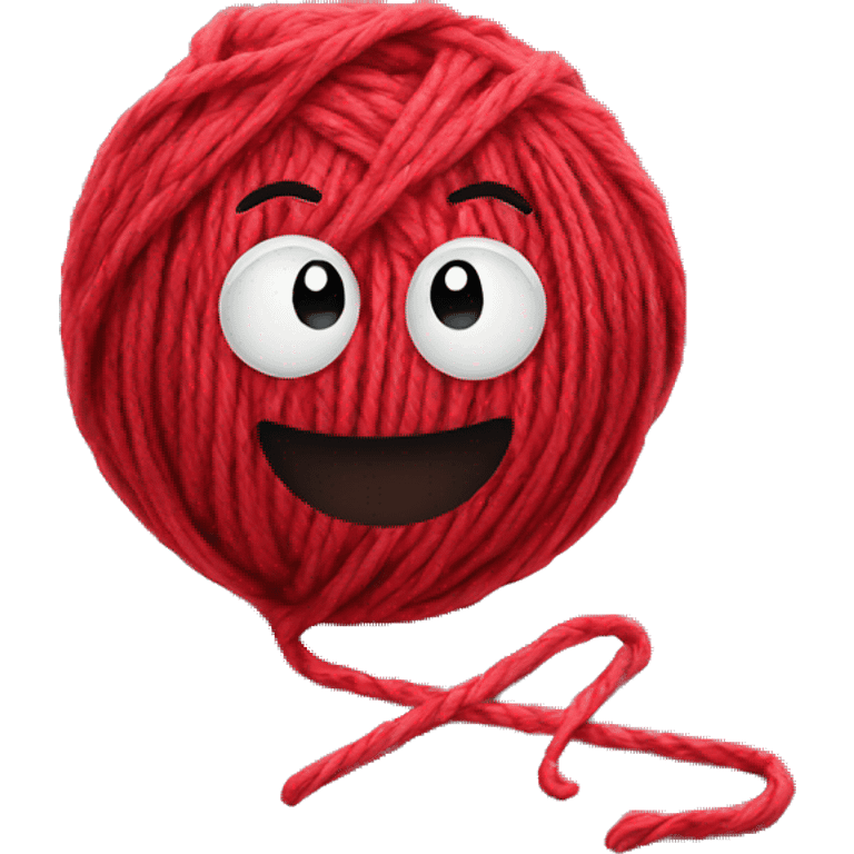 Red ball of Yarn  emoji