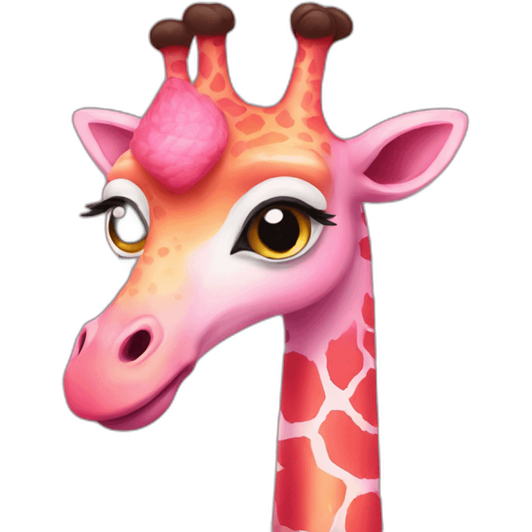 Flamingogiraffe emoji