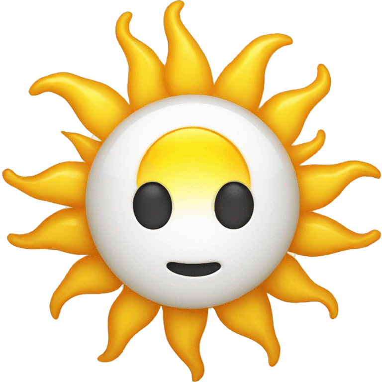 Sun with face emoji