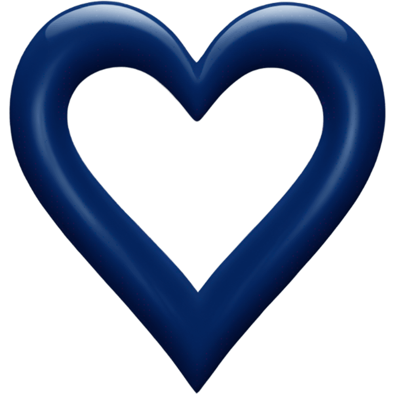 Navy heart emoji