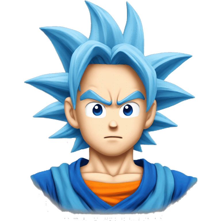 Goku ss blue emoji