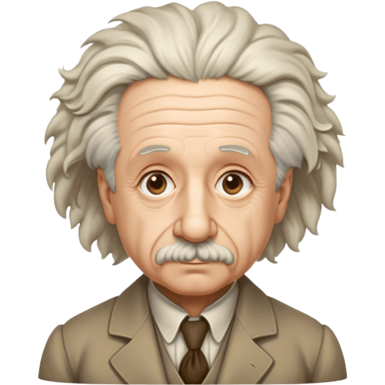 Cinematic Realistic portrait of Albert Einstein, shown as an iconic genius with wild, expressive hair and a gentle, contemplative expression, rendered in detailed period clothing with warm, intellectual lighting emoji