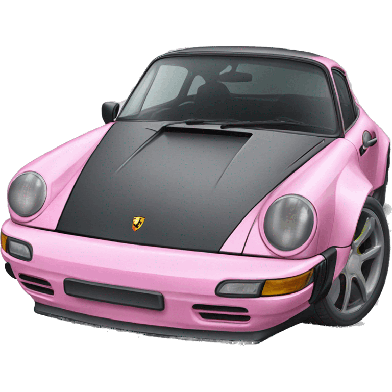 porsche 911 pink emoji