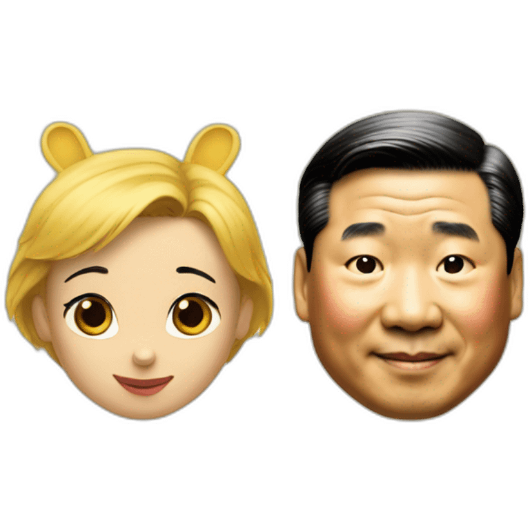 xi jinping and Winnie the Pooh emoji