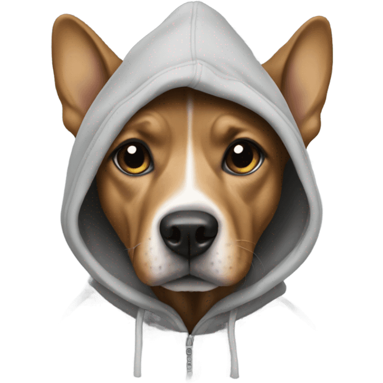 Dog in hoodie emoji