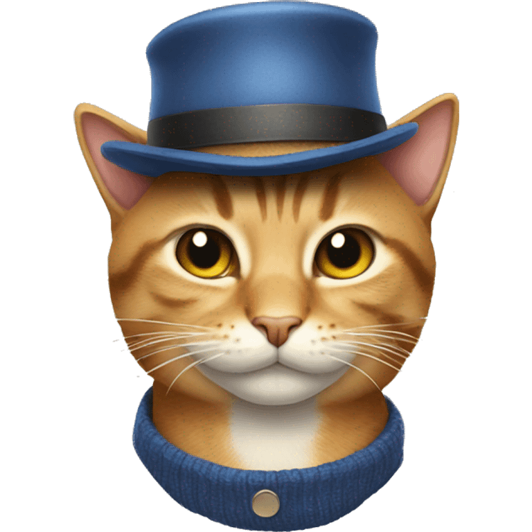 Cat wearing hat emoji