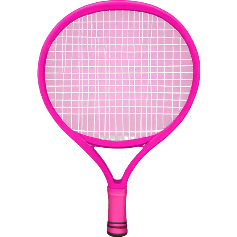 Pink tennis racket emoji