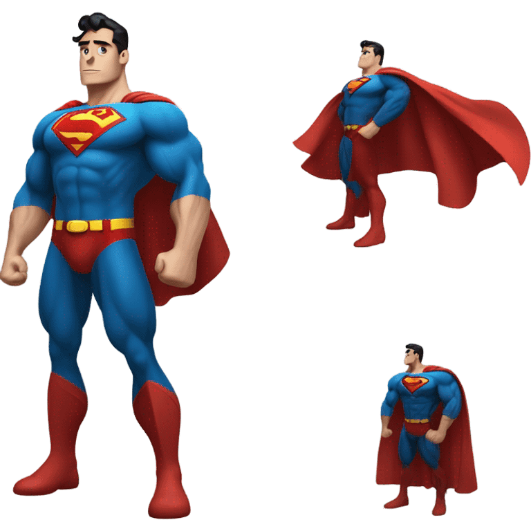 Superman with Extra huge muscles emoji