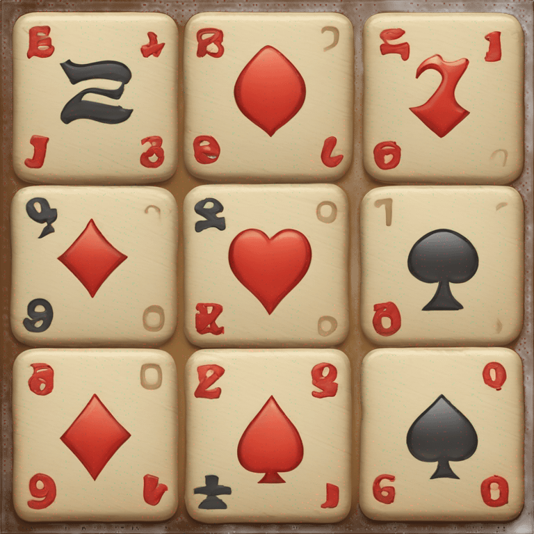 traditional turkish game rummy tile rummy square emoji