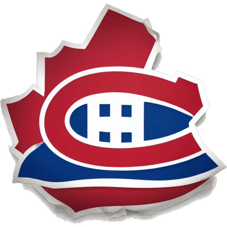 montreal canadiens logo like a no smoking sign emoji