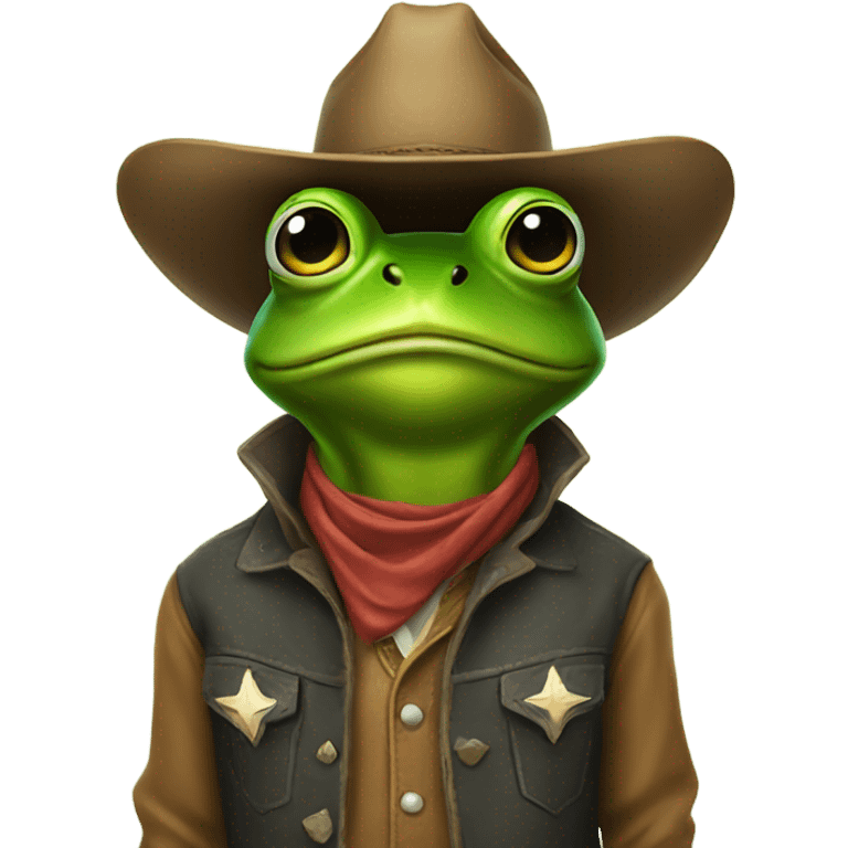 frog cowboy emoji