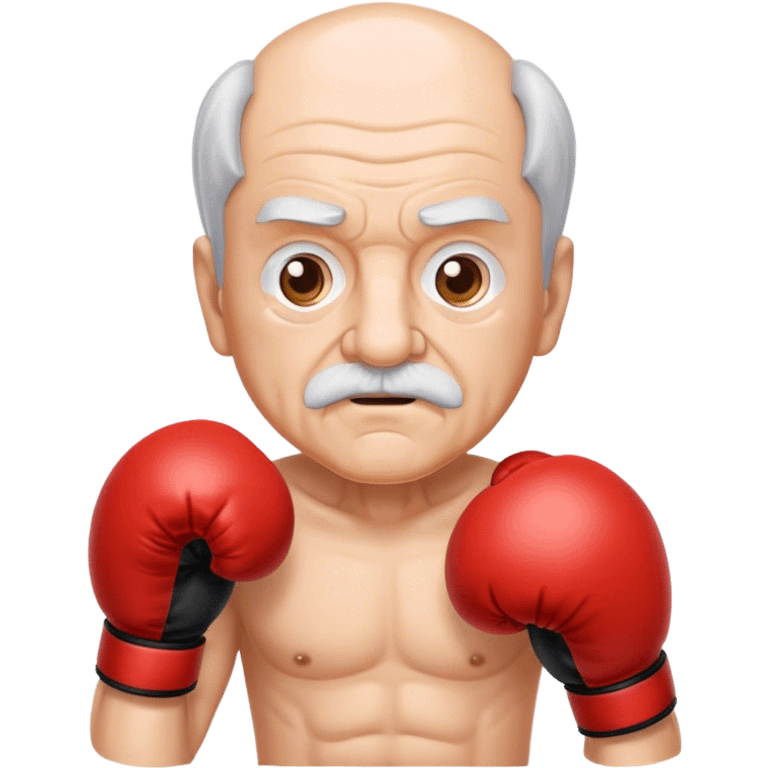 grandpa with boxing gloves emoji