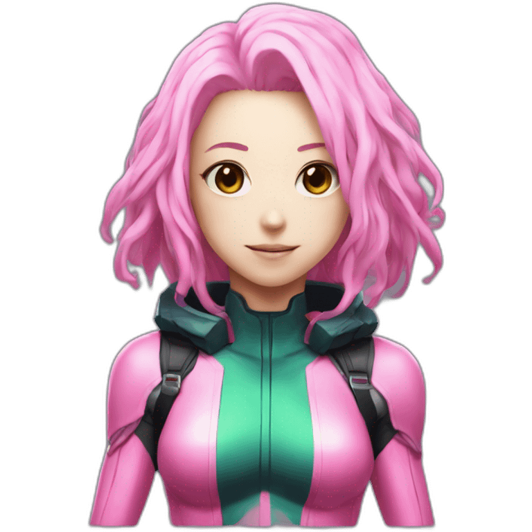 my hero academia pink alien girl emoji