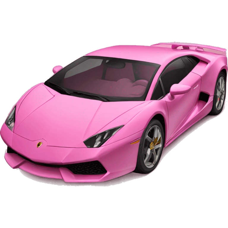 Pink Lamborghini  emoji