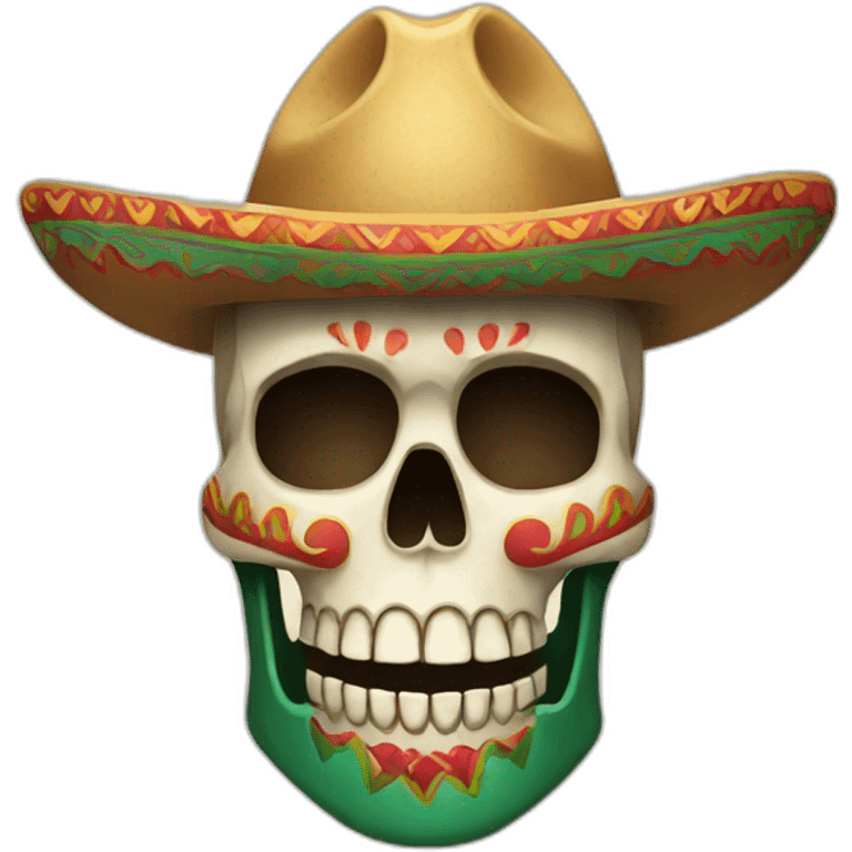 mexican skull emoji