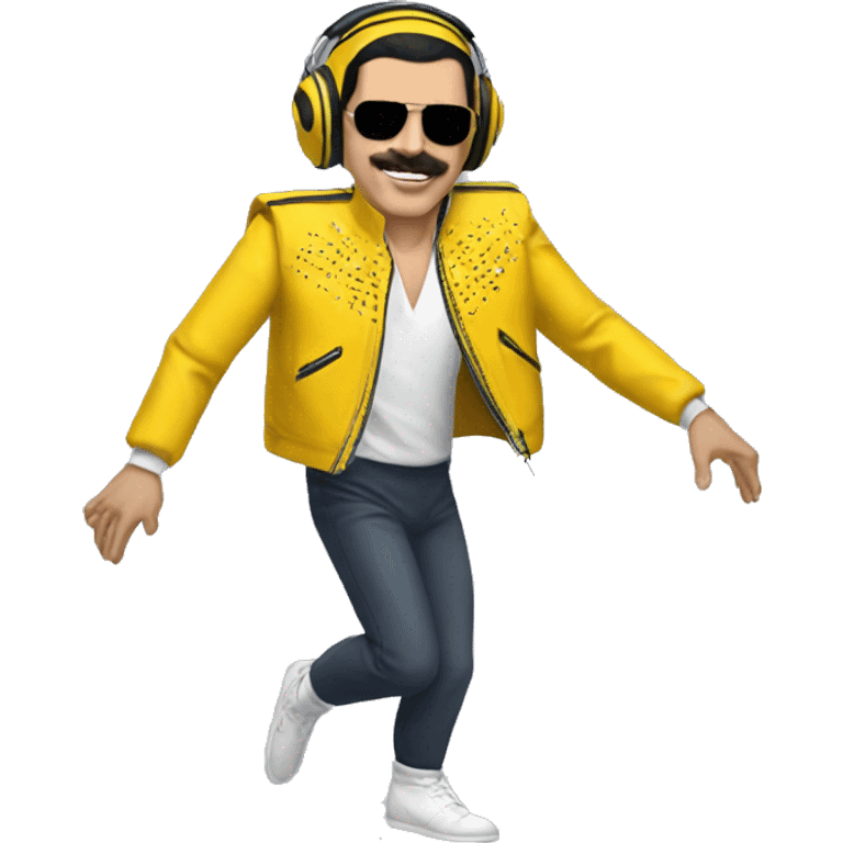 freddie mercury yellow jacket dance emoji