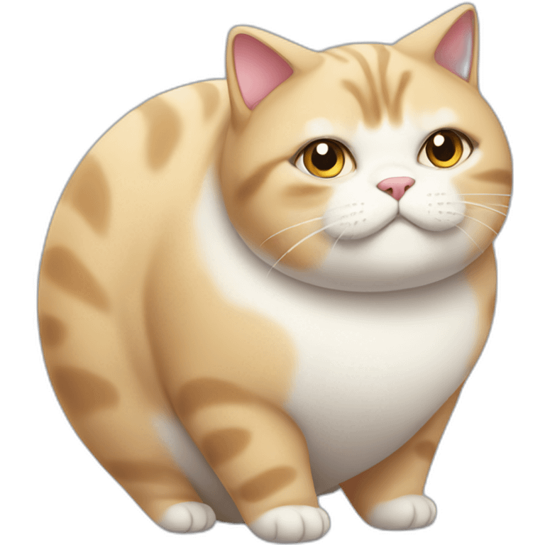 Obese cat emoji