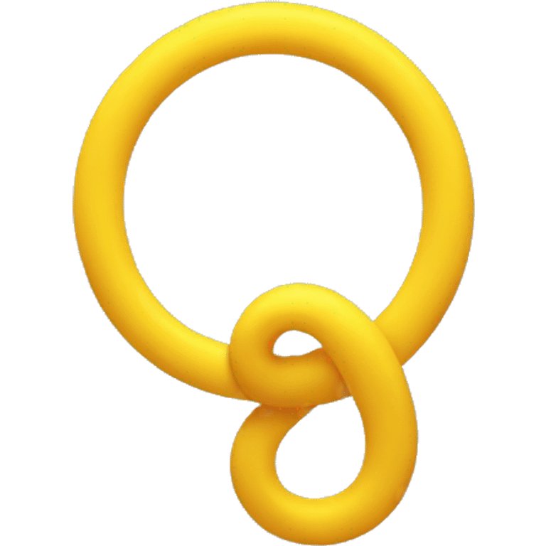 iphone curly loop emoji in yellow color with red cross mark emoji in the middle emoji