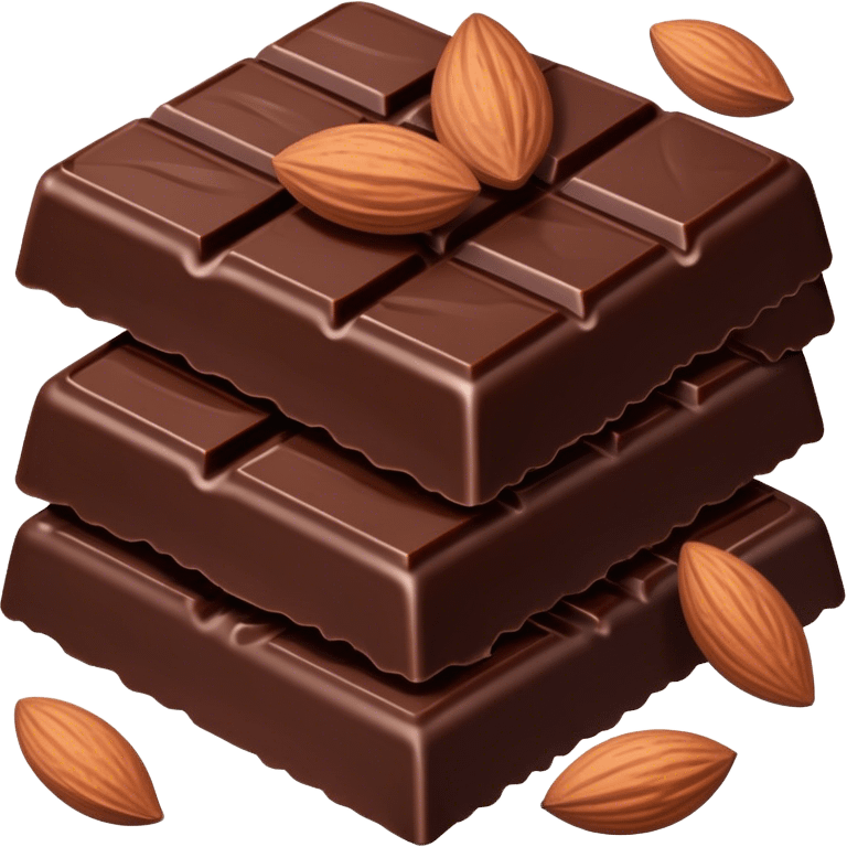 Dark chocolate with sea salt and almonds emoji