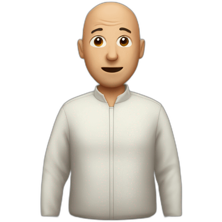 bald man as bedbug emoji