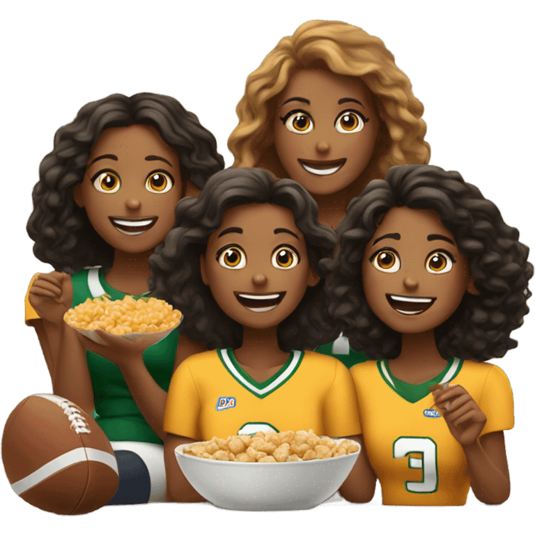 Girls watching football emoji