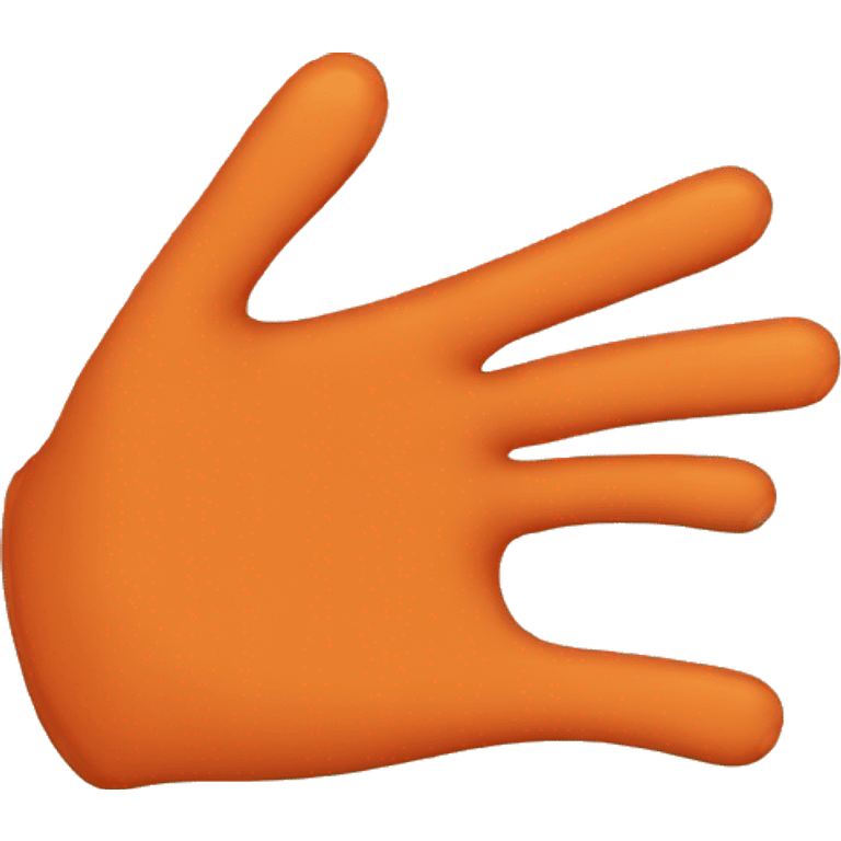 ting orange hands emoji