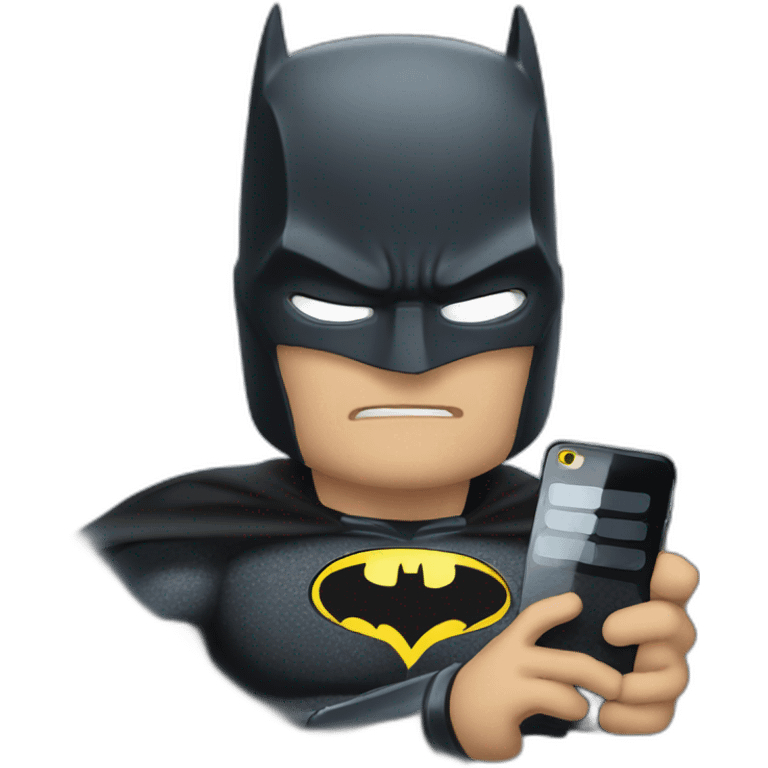 batman holding phone to camera emoji