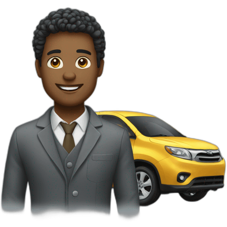 Car seller emoji