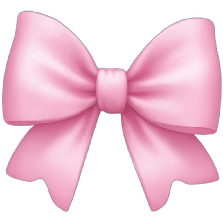 soft pink bow emoji