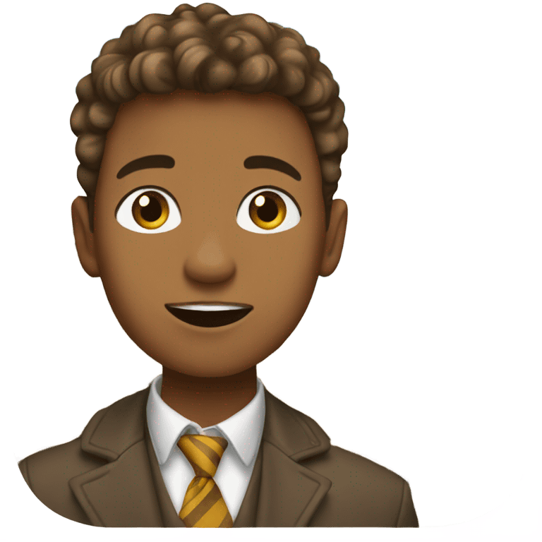 A very sophisticated by light brown skin teen boy in front of big ben in London emoji