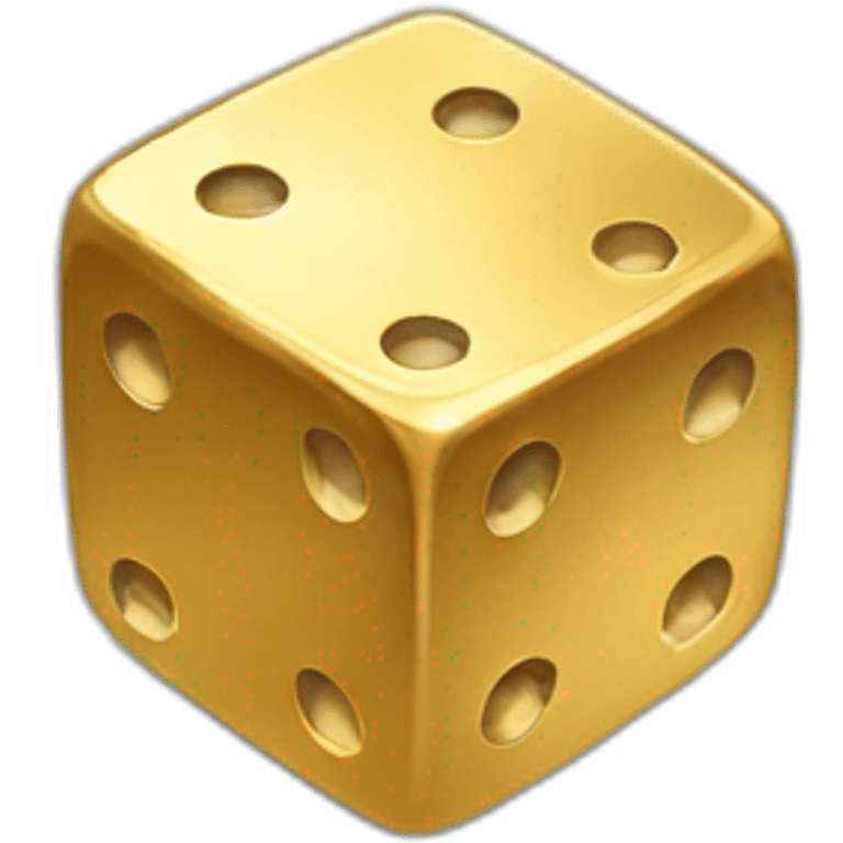 one-golden-dice emoji