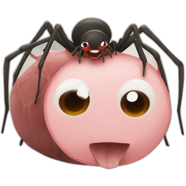 spider and pork emoji