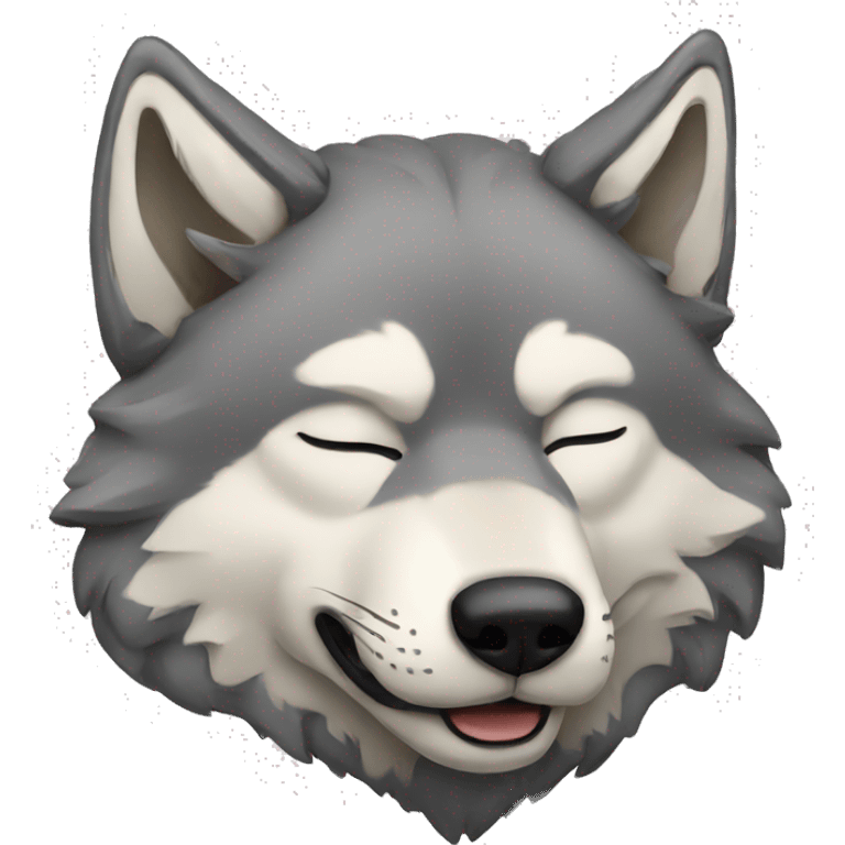 Sleeping wolf emoji