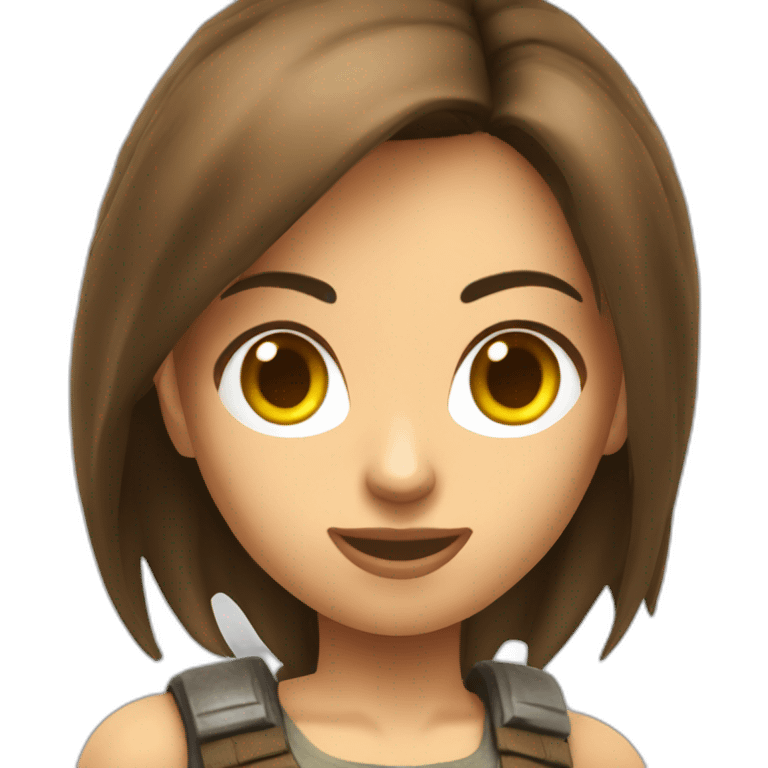 Lara Croft emoji