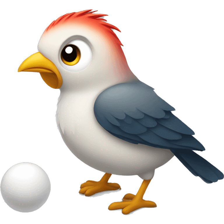 bird with balls emoji