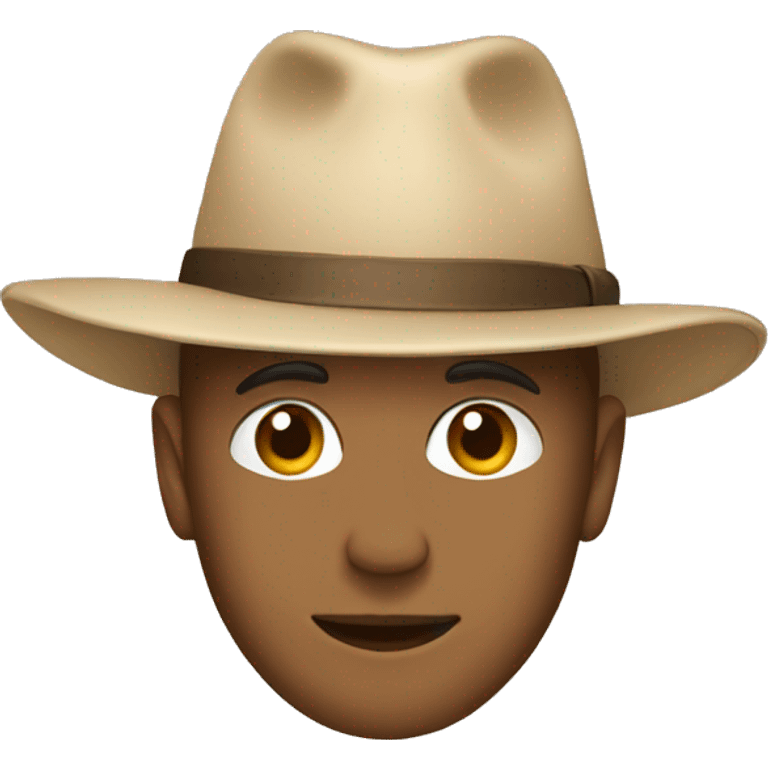 beige hat emoji