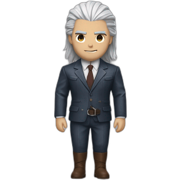 Geralt of Rivia in Brunello Cucinelli suit emoji