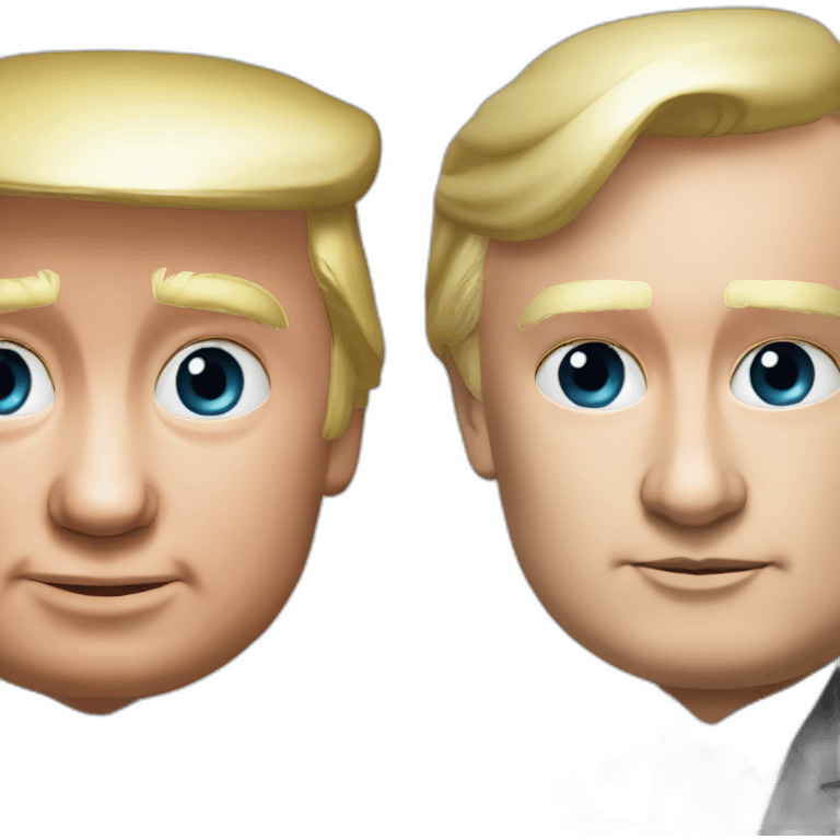 Vladimir Putin and Donald Trump f1 racing emoji