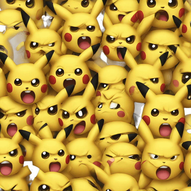 Angry pikachu emoji