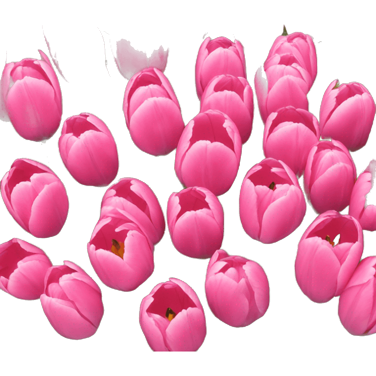 Pink tulips  emoji