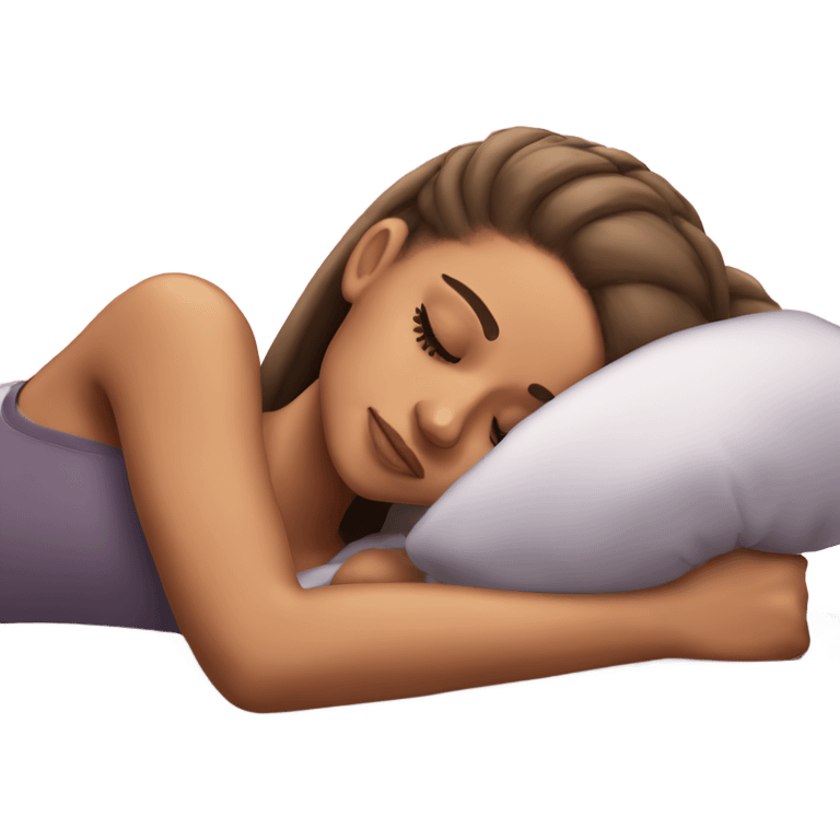 Ariana Grande sleeping emoji