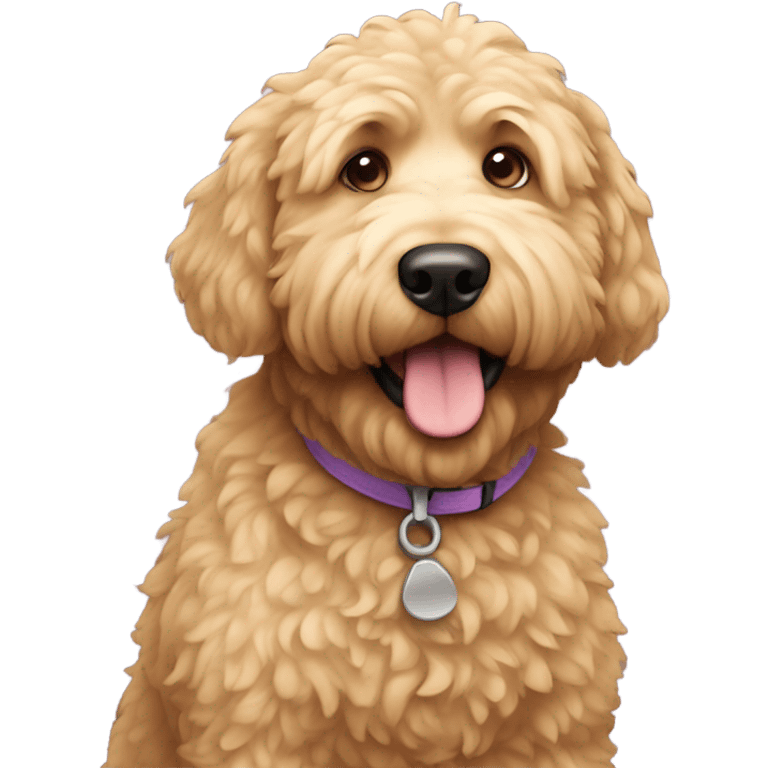 Fat golden doodle  emoji