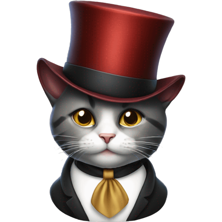 cat with tophat emoji